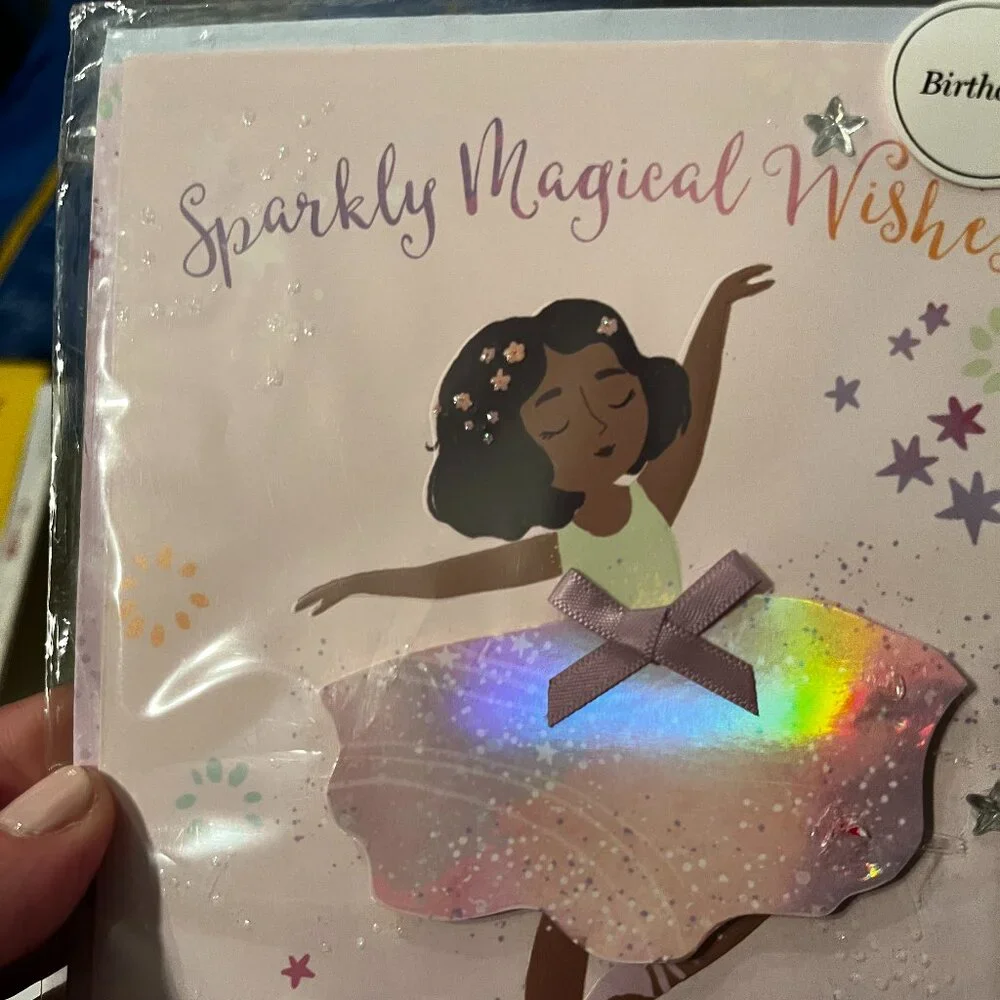Birthday Cards for Kids - Ballerina (Lots of 5 /‎ NEW)